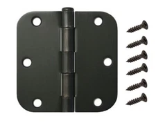 30 Pack 3.5" Dark Oil Rubbed Bronze Interior Door Hinges 5/8" Radius ORB Hinge