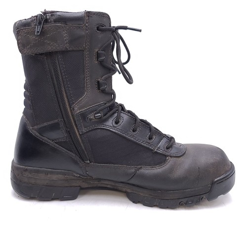 Bates Tactical Sport Herren Größe 12 Schwarz Leder Seitlicher Reißverschluss Kampfstiefel E02261 - Bild 14 von 20
