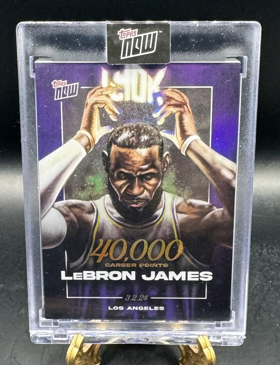 lebron topps now 40000pt 記念カード　ssp 2023-24 Topps Now 40000 Career Points #LJ-40K LeBron James