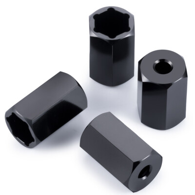 5mm auf 7mm Sechskant Radnabenadapter für WPL D12 1/10 SCX24 Felgen auf WPL