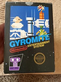 Gyromite Matte Sticker Seal 1st Print Nintendo NES Test Market Black Box RARE