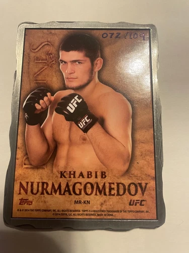 2014 Topps UFC Bloodlines Khabib Nurmagomedov Engot Manufactured Relics #072/109