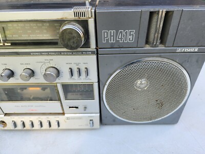 Fisher PH415k Stereo Boombox Untested | eBay