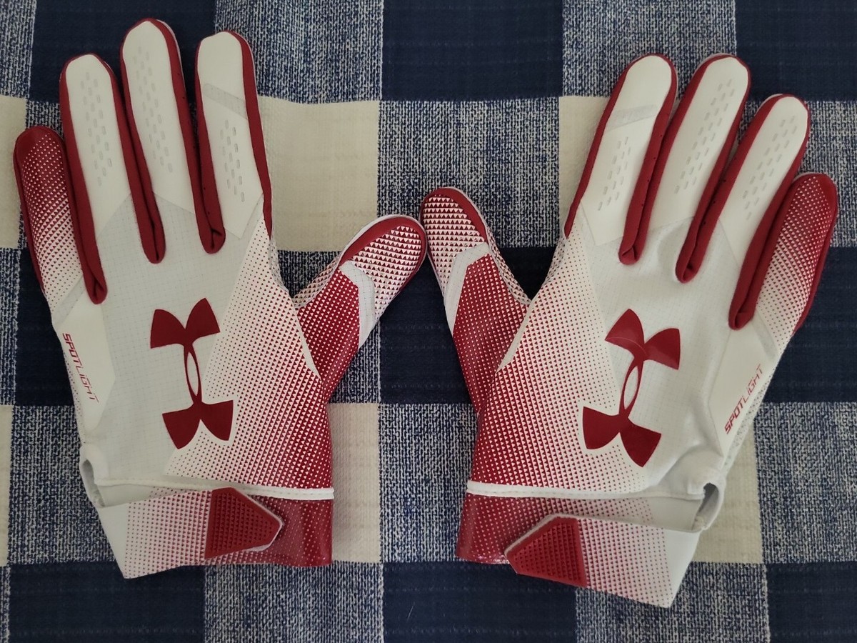 セール‼️UNDER ARMOUR SPOTLIGHT GLOVE LEATHER UA UNDER ARMOUR SPOTLIGHT ADULT XXL RECEIVER FOOTBALL GLOVES