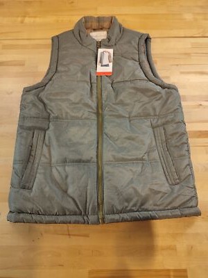 Weatherproof Vintage Men's Fleece Lined Puffer Zip-front Vest
