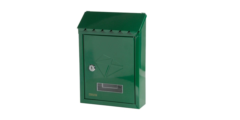 Cassetta Postale Per Esterno Maurer 21X6,8X30HCM VARI COLORI VERDE NERO BIANCA G - Immagine 2 di 4
