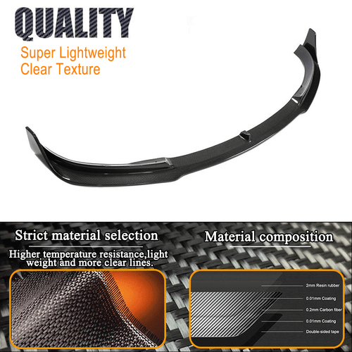 Alerón frontal de carbono labio frontal alerón delantero para Tesla Model 3 2017-2023 - Imagen 9 de 13