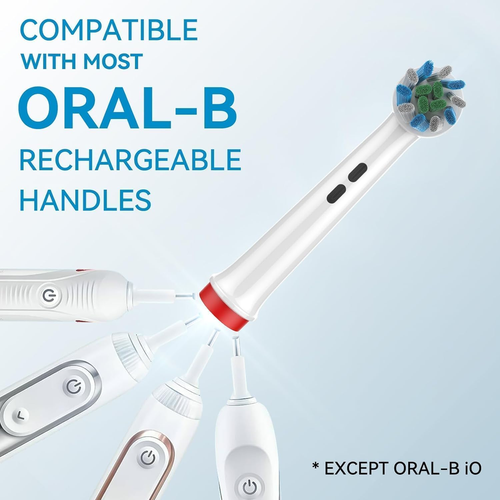Ersatzkopfbürste für Oral B Floss Action White X-Filaments Zahnbürste, 4 Stück - Bild 3 von 8