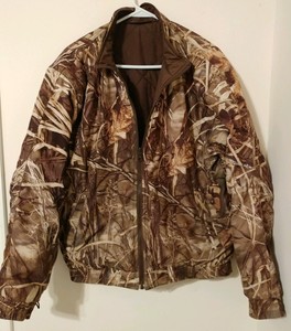 Cabelas Reversable Thinsulate Camo Hunting Zip Jacket Sz M Excellent Condition | eBay