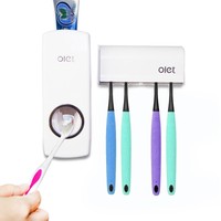Potentcera Toothbrush Holder Automatic Toothpaste Dispenser Set Dustproof Wit... on sale Potentcera Toothbrush Holder Automatic Toothpaste Dispenser Set Dustproof Wit... on sale