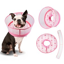 Inflatable Recovery Dog Cone Collar for Large Medium Dogs After Surgery, Soft...