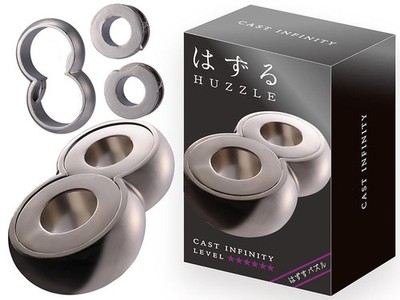 Hanayama Metal Brain Teaser Huzzle - Level 6 Infinity