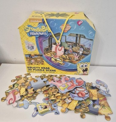 Spongebob Schwammkopf Krusty Krab 3D Szene Puzzle Puzzle selten verpackt Nickelodeon
