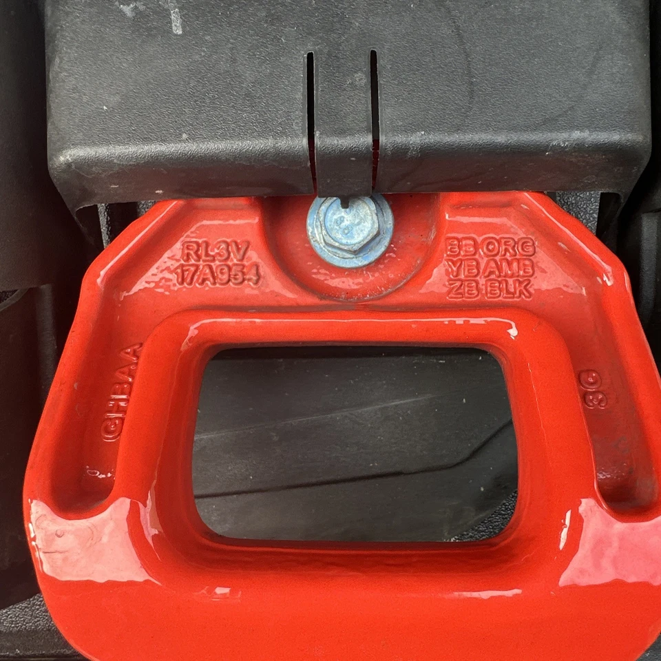 Par de ganchos y cubiertas de remolque delanteros para Ford F-150 Raptor R 2018-2026 OEM de alta resistencia Foto 2 de 4