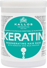 Kallos KJMN Keratin Hair Mask 1000ml Dry Damaged Hair Repair Shine Care 7.40 per litre