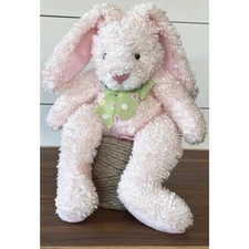 Vintage Russ Dazzles Pink Soft Bunny 11" Beanie Plush Stuffie