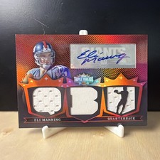 Topps Triple Threads 2007 Eli Manning Autographed Triple Relic /18 #TTRA162