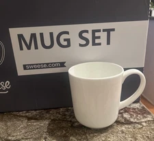 Sweese Porcelain Coffee Mugs - 16 Ounce (Top to the Rim) for Coffee, Latte (5)