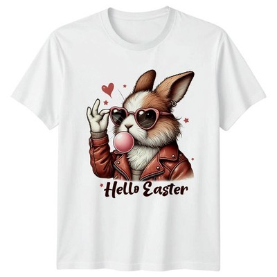 Hallo Ostern Damen T-Shirt anthropomorpher Hase Urlaub Ostern Geschenk
