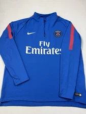 Nike Paris Saint Germain Jacket Mens XL Dri-Fit 1/4 Zip PSG Fly Emirates MLS