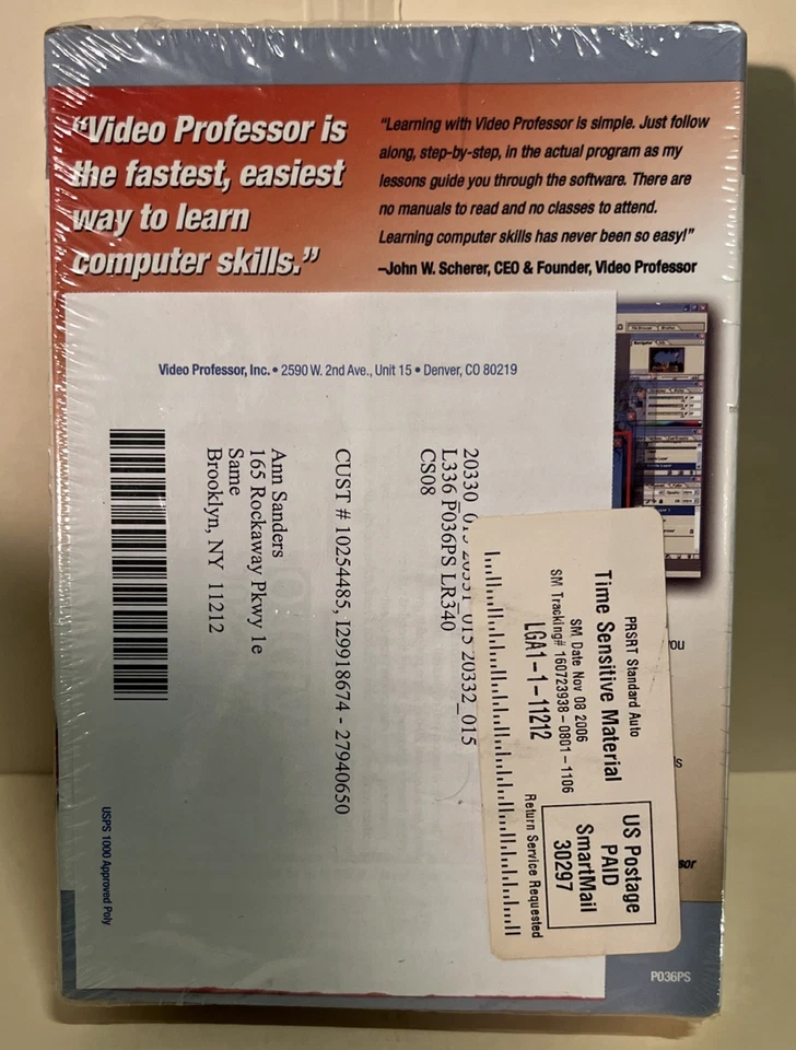 Learn Excel Software Video Professor 3-CD Disc Set (PC DC-Rom) Brand New Sealed - Image 2 of 2