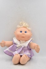 Vintage 1991 Cabbage Patch Kid Doll Blonde Hair Blue Eyes Mattel