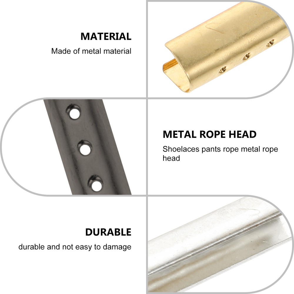 APL 100 pezzi chiusure per scarpe in metallo chiusure per lacci chiusure per scarpe da ginnastica