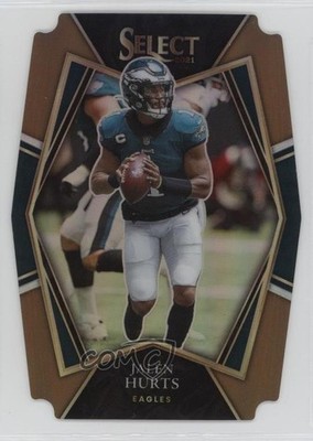 2021 Panini Select Premier Level Copper Prizm Die-Cut /199 Jalen Hurts #128 1bg9