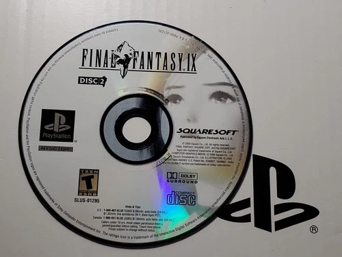 --DISC ONLY-- Final Fantasy IX/ 9 (Playstation 1, PS1) DISC 2 wht