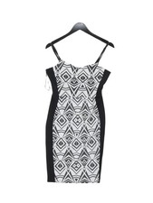 Quiz Bodycon Midi Dress UK12 in White