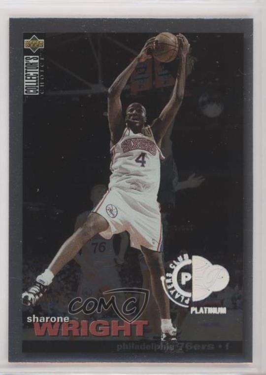 1995-96 Upper Deck Collector's Choice Platinum Player's Club Sharone Wright 04ra