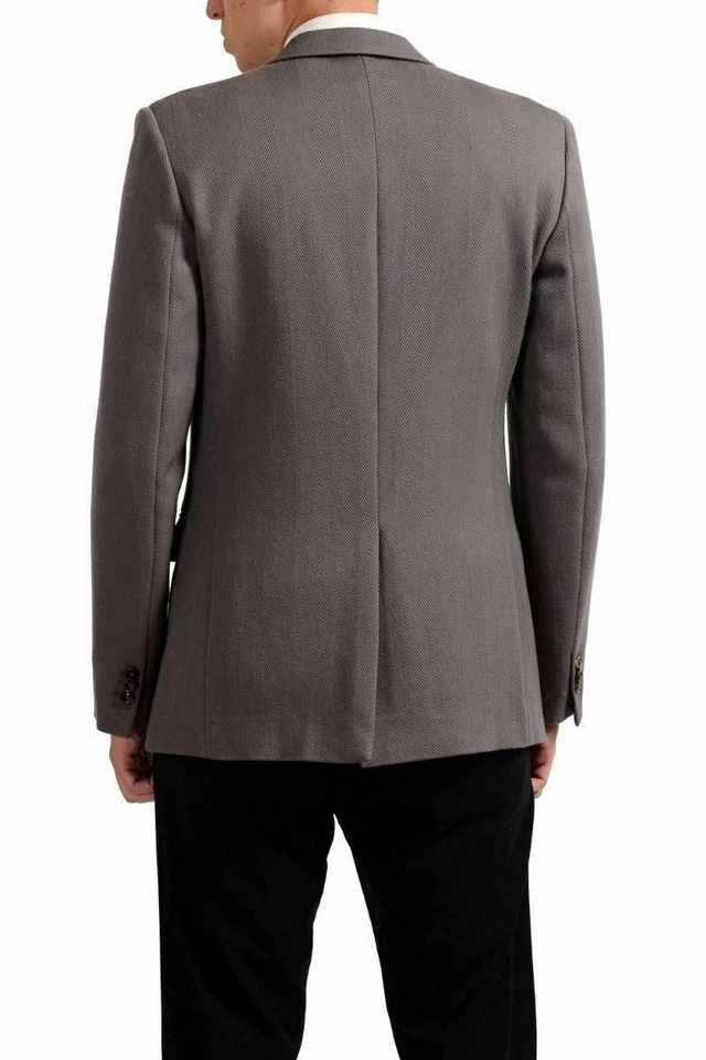 Blazer Abrigo Deportivo Maison Martin Margiela Para Hombre Dos Botones Lana Gris EE. UU. 38 IT 48 Foto 2 de 4