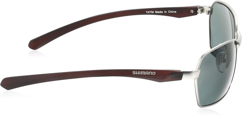 New Shimano Metal Fishing Glass Pc Gross Silver Transparent Brown Smoke Hg-065P - Image 3 of 4