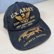 US ARMY  250th Anniversary 1775 - 2025  Dark Gray Baseball Cap This We’ll Defend