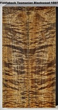 Stabilized Fiddleback Tasmanian Blackwood scales 1597, 6 5/8 x 1 3/4 x 3/8 "
