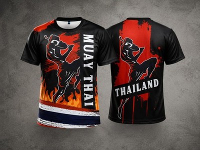 Muay Thai Trainingsshirt Gr. L   Thailand Fight Style / Sportshirt MMA.....