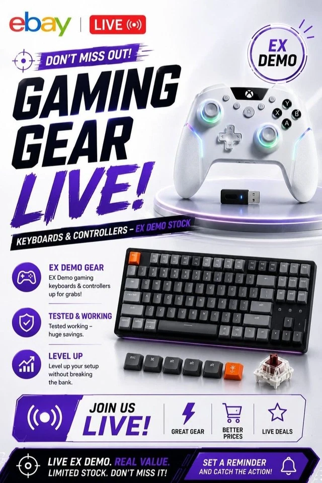 🔥 Don't Miss Out! – GAMING GEAR LIVE! Keyboards & Controllers – EX Demo