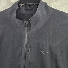 ROKA Elite Run Jacket Mens XL Black Full Zip Lightweight Athletic Training