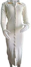 Nasty Gal Collection Maxi Stretchy Dress Cream/Ivory Size 8 Women’s Pre-Owned