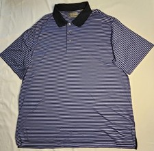 Mens Daniel Cremieux Signature Collection Short Sleeve Striped Polo Shirt XL