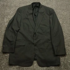 Austin Reed Blazer Men's 48L Gray Brown Plaid Wool Sport Coat Dillard's