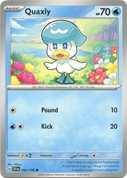 Quaxly 052/198 Common Scarlet & Violet Base Set