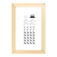 DIY Canvas Stretcher Bars, 7.87x11.81 Inch Removable Wooden Frames Kit