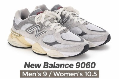 New Balance 9060 Rain Cloud U9060GRY White/Grey Men Size 9  display picture 3