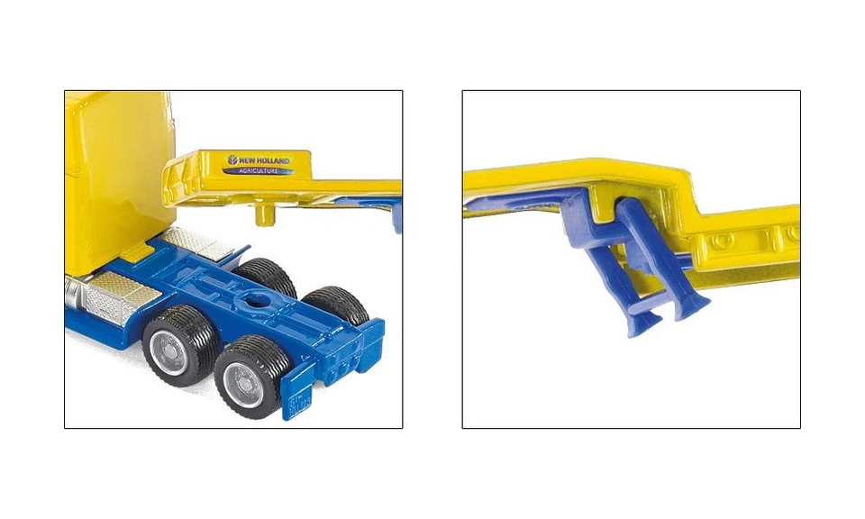 SIKU New Holland 2 trailer tractors loaded SK1805 from around 3 years old 758 - Image 2 of 4