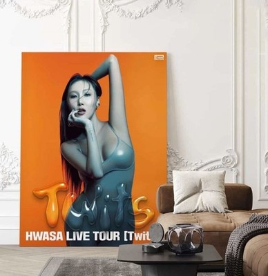 Hwasa Live Tour Twits 2025 With Tour Schedule Poster