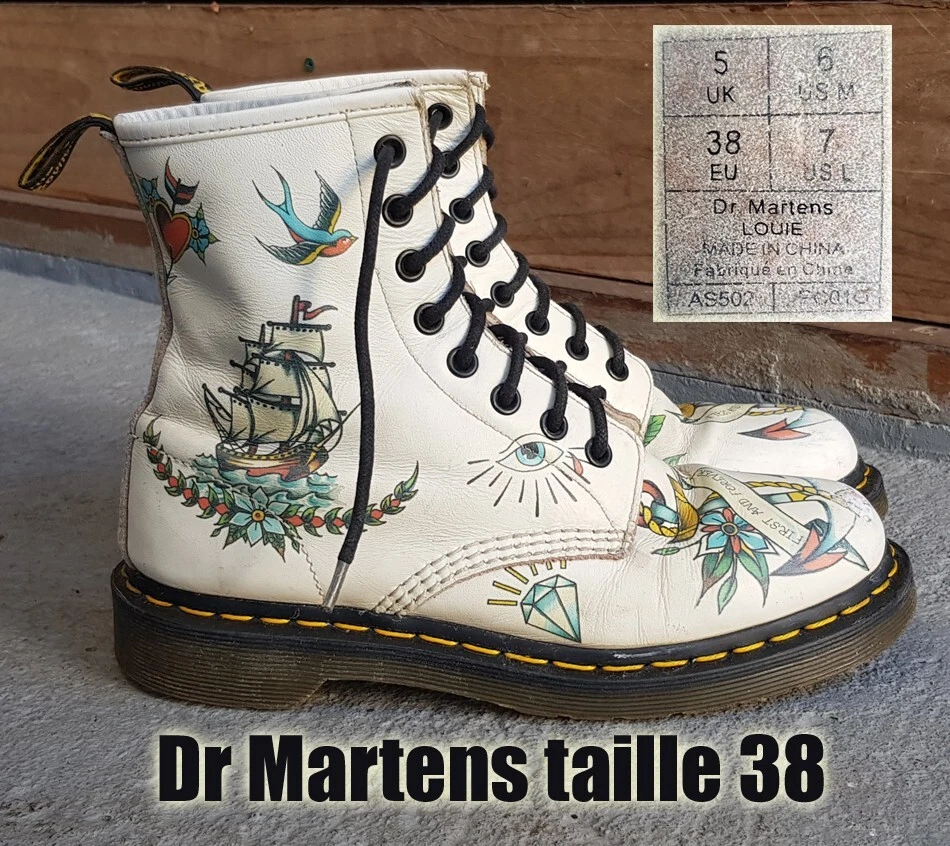 Doc martens taille clearance 38