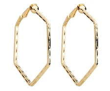 Gold Clip On Hoops non pierced hoop earrings - Esi G by Bello London