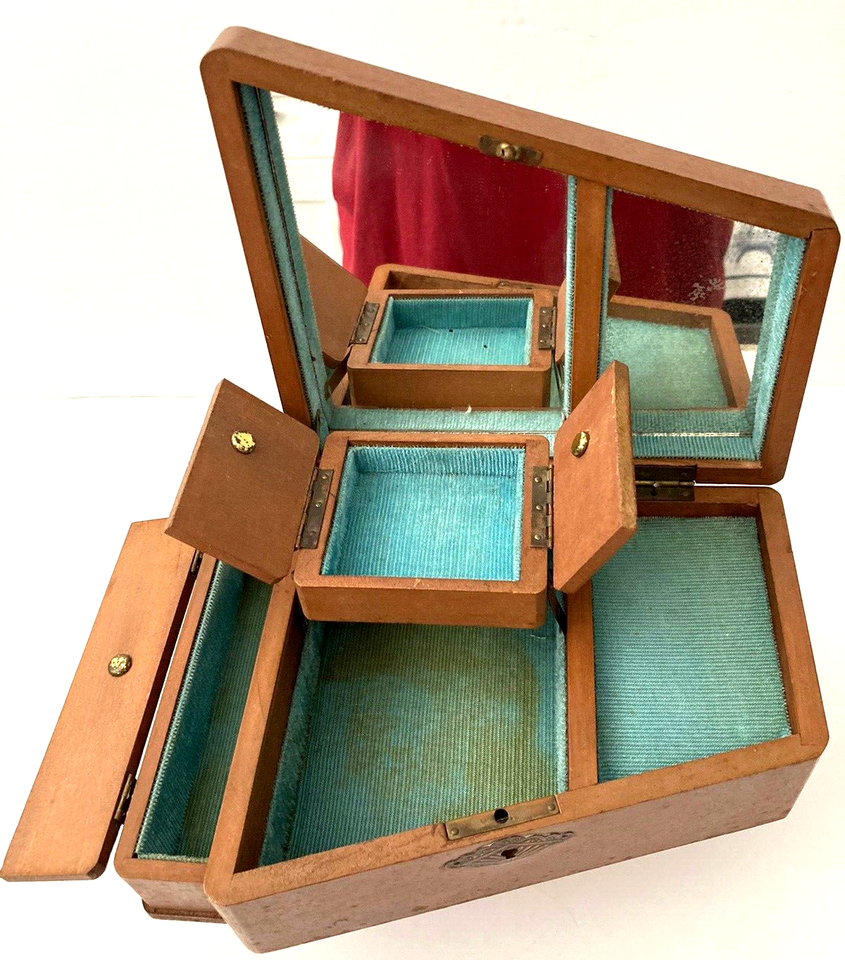 Vintage Tilso Japan Piano Look Jewelry Box with Music Box Mechanism