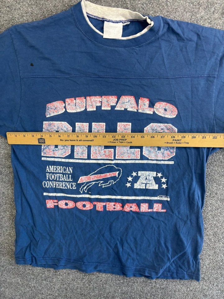 Camiseta De Colección Buffalo Bills Para Hombre XL Azul 1992 NFL Estampado Grande Años 90 Fútbol Foto 4 de 4